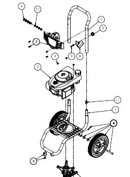 SIMPSON MS60809 POWER WASHER PARTS